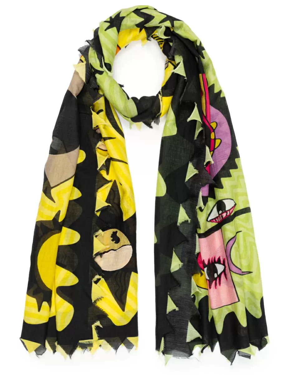 Women Faliero Sarti Women's Scarves<Scarf With Vgo Print | Suerte