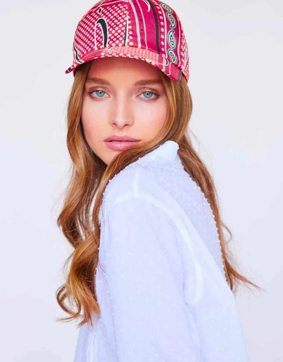 Women Faliero Sarti Bags & Accessories<Silk Baseball Cap | Berry