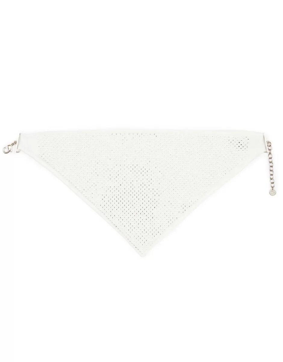 Women Faliero Sarti Women's Scarves<Silk Bijoux Triangle With Swarovski | Linda