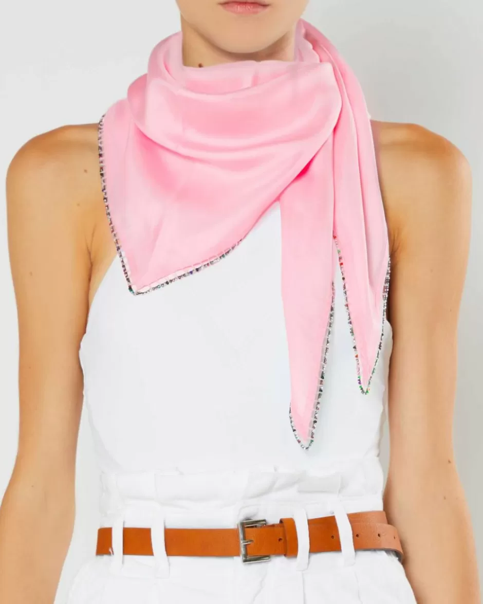 Women Faliero Sarti Women's Scarves<Silk Headscarf With Details | Amina