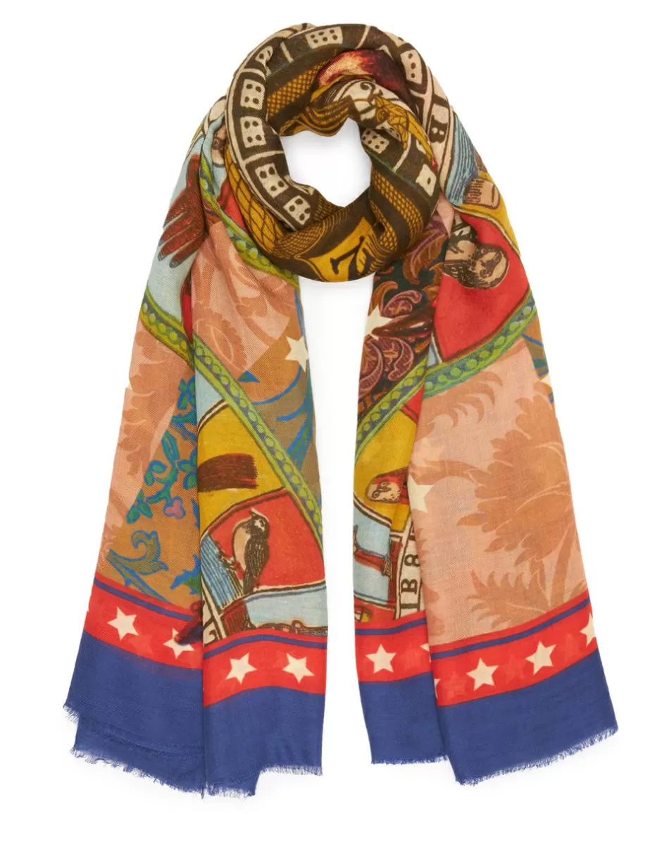 Women Faliero Sarti Women's Scarves<Square Scarf In Collaboration With Coreterno | Mongolfiera