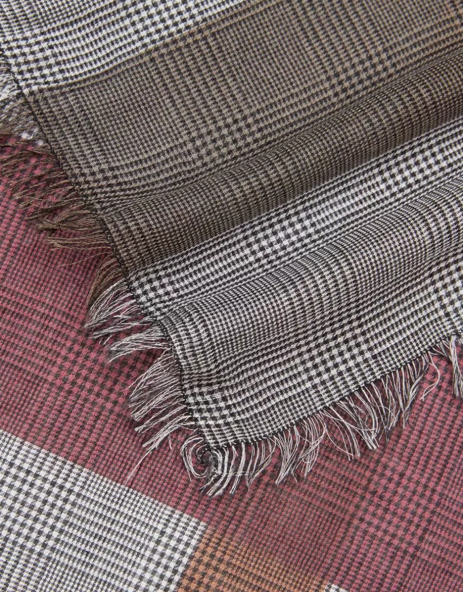 Men Faliero Sarti Men's Scarves<Square Scarf With Geometric Print | Portico