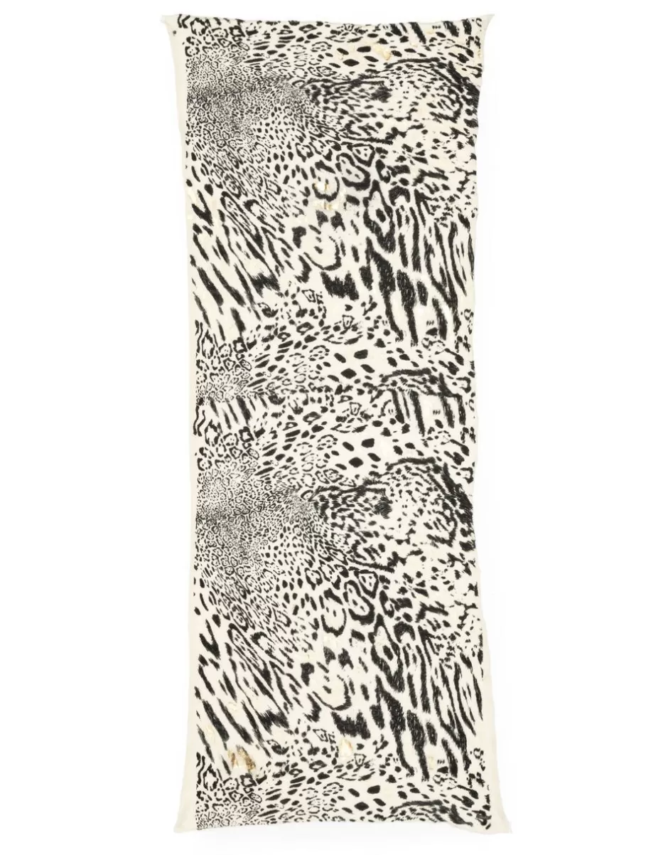 Women Faliero Sarti Women's Scarves<Stole In Cashmere Blend With Animalier Print | Moana