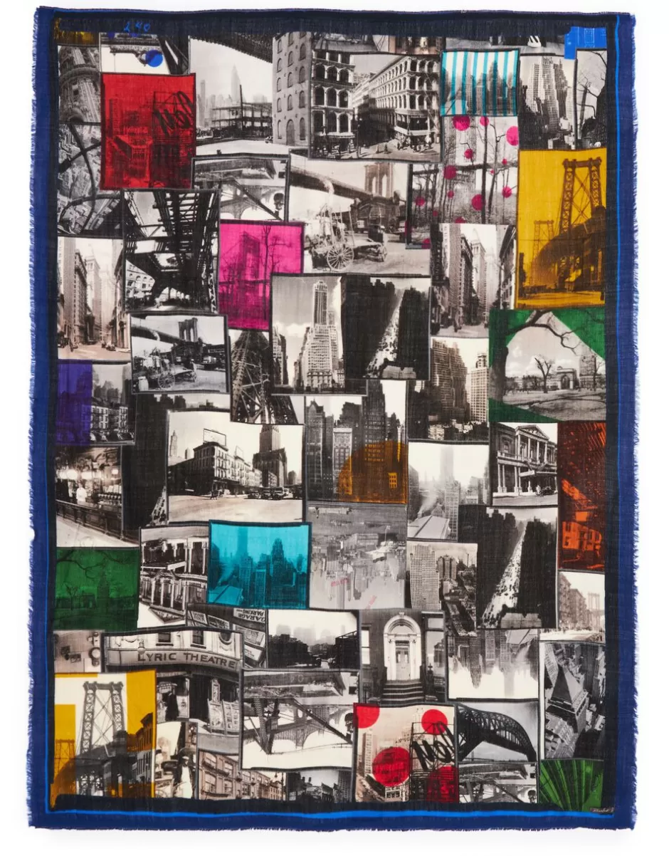 Women Faliero Sarti Women's Scarves<Stole In Collaboration With The New York Public Library | Multi City