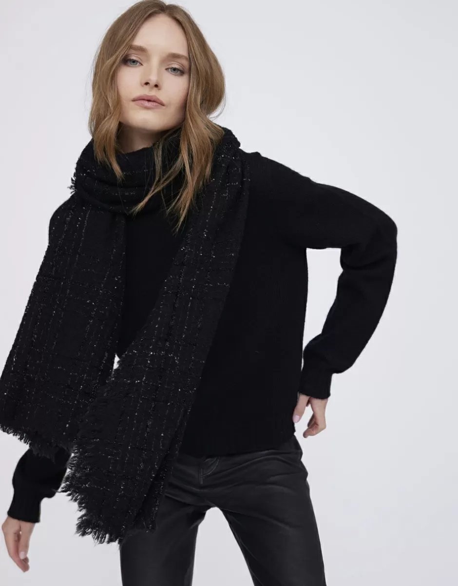 Women Faliero Sarti Women's Scarves<Stole In Wool And Cashmere Blend With Boucle Effect | Adrienne