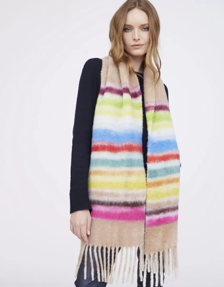 Women Faliero Sarti Women's Scarves<Stripe Scarf In Alpaca | Dylan