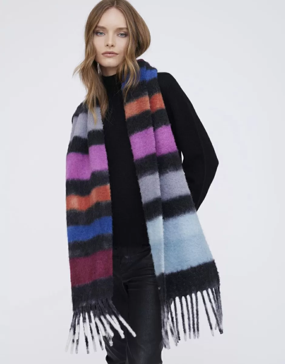 Women Faliero Sarti Women's Scarves<Stripe Scarf In Alpaca | Flash