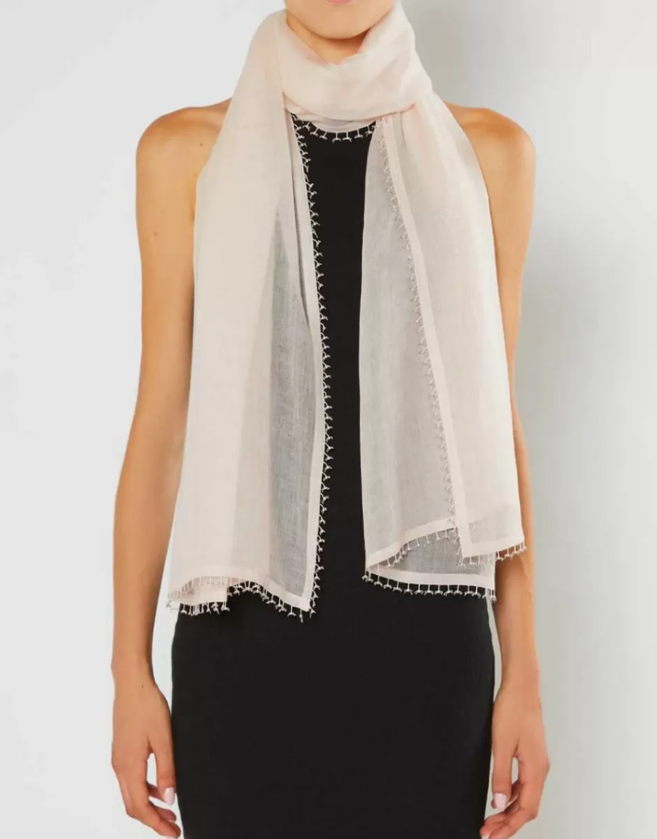 Women Faliero Sarti Women's Scarves<Virgin Wool Stole With Details | Shakira